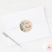 Elegant Floral Wedding  ラウンドシール (封筒)