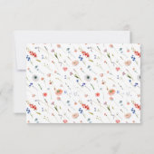 Elegant Floral Wedding 出欠カード (裏面)