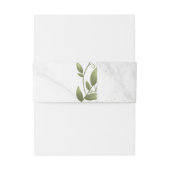 Elegant Floral Wedding Belly Band  招待状ベリーバンド (裏面例)