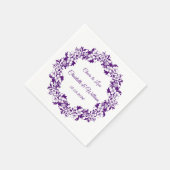 Elegant floral wedding design スタンダードカクテルナプキン (角)