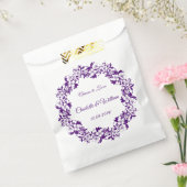 Elegant floral wedding design フェイバーバッグ (封をした状態)