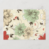 Elegant Floral Wedding Details エンクロージャーカード (裏面)