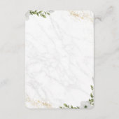 Elegant Floral Wedding Enclosure Card  エンクロージャーカード (裏面)