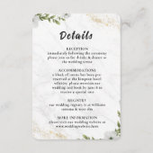 Elegant Floral Wedding Enclosure Card  エンクロージャーカード (正面)