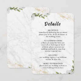 Elegant Floral Wedding Enclosure Card  エンクロージャーカード
