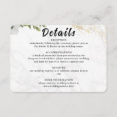 Elegant Floral Wedding Enclosure Card  エンクロージャーカード (正面)