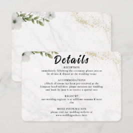 Elegant Floral Wedding Enclosure Card  エンクロージャーカード