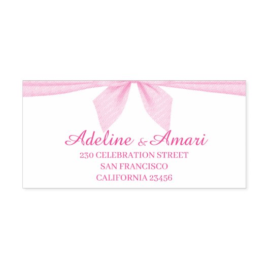 Elegant Floral Wedding Invitation セルフインキングスタンプ (デザイン)