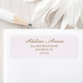 Elegant Floral Wedding Invitation ラベル (インサイチュ)