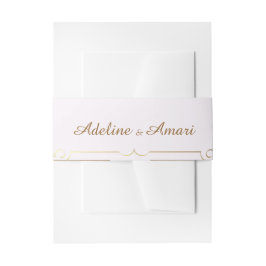 Elegant Floral Wedding Invitation 招待状ベリーバンド