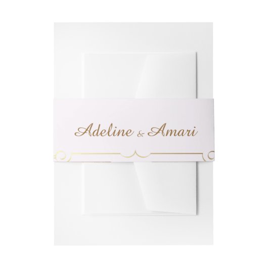 Elegant Floral Wedding Invitation 招待状ベリーバンド (正面例)