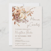 Elegant Floral Wedding Invitation 招待状 (正面)