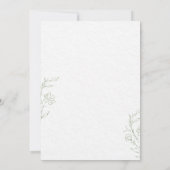 Elegant Floral Wedding Invitation 招待状 (裏面)