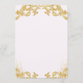 Elegant Floral Wedding Invitation 招待状 (裏面)