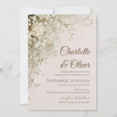 Elegant Floral Wedding Invitation 招待状 (正面)