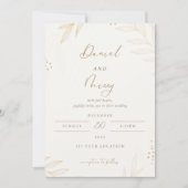 Elegant Floral Wedding Invitation 招待状 (正面)
