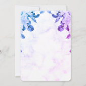 Elegant  Floral Wedding Invitation  招待状 (裏面)