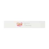 Elegant Floral Wedding Invitation Band 招待状ベリーバンド (フラット)