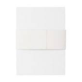 Elegant Floral Wedding Invitation Band 招待状ベリーバンド (裏面例)