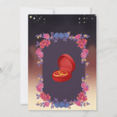 Elegant Floral Wedding Invitation Card – Romantic  招待状 (裏面)