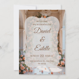 Elegant Floral Wedding Invitation | Editable Weddi 招待状