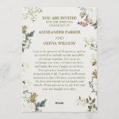 Elegant Floral Wedding Invitation – Modern CARD 招待状 (裏面)