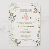Elegant Floral Wedding Invitation – Modern CARD 招待状 (正面/裏面)