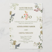 Elegant Floral Wedding Invitation – Modern CARD 招待状 (正面)