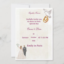 Elegant Floral Wedding Invitation | RomaInvitation