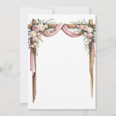 Elegant Floral Wedding Invitation | Romantic Garde 招待状 (裏面)