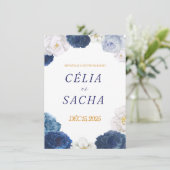 Elegant Floral Wedding Invitation | Romantic Weddi 招待状 (スタンド正面)