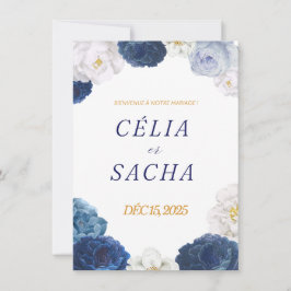 Elegant Floral Wedding Invitation | Romantic Weddi 招待状