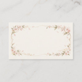 Elegant Floral Wedding Invitation | Soft Botanical エンクロージャーカード