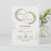 Elegant Floral Wedding Invitation Template  招待状 (スタンド正面)