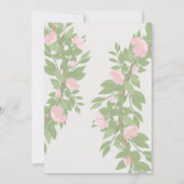 Elegant Floral Wedding Invitation Template  招待状 (裏面)