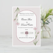 Elegant+Floral+Wedding+Invitation+Template+| Luxur 招待状 (スタンド正面)