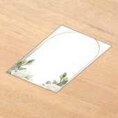 Elegant Floral Wedding Invitation Template Modern  アクリル招待状 (レイダウン)