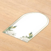 Elegant Floral Wedding Invitation Template Modern  アクリル招待状 (レイダウン)