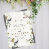 Elegant Floral Wedding Invitation | Watercolor 招待状
