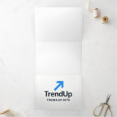 Elegant Floral Wedding Invitation – Watercolor Pin 三つ折り招待状 (内部)