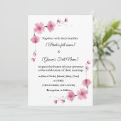 Elegant Floral Wedding Invite – Editable Template 招待状 (スタンド正面)
