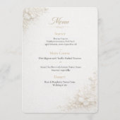 Elegant Floral Wedding Menu Template  メニュー (正面)