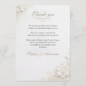 Elegant Floral Wedding Menu Template  メニュー (裏面)