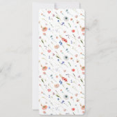 Elegant Floral Wedding Program カード (裏面)