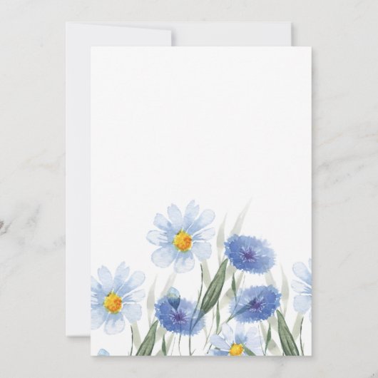 Elegant Floral Wedding Reception Invitations  招待状 (裏面)