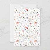 Elegant Floral Wedding RSVP Card (裏面)
