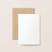 Elegant Floral Wedding RSVP Card – Customizable  箔カード (裏面封筒付き)