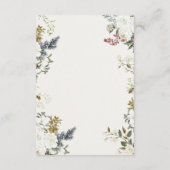 Elegant Floral Wedding RSVP Card | Watercolor  (裏面)