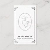 Elegant Floral Wellness Business Card with QR Code 名刺 (正面)