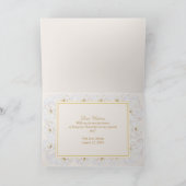 Elegant Floral Will You Be My Flower Girl?  サンキューカード (内部)